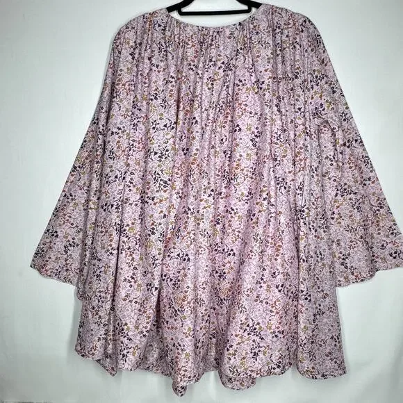 Elliette Tate Silk Ditsy Floral Mini Dress Feminine Romantic Size 6 Fairy - Picture 5 of 10